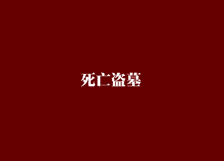 死亡盜墓(小說)