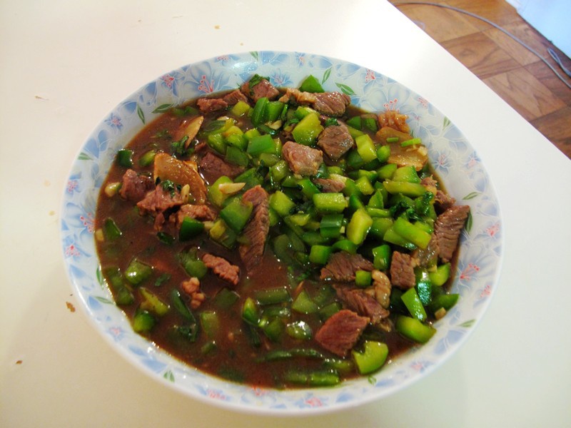 青椒蚝油牛肉