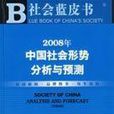 2008年中國社會形勢分析與預測