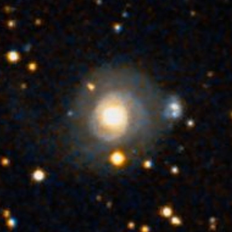 NGC 2485 DSS2 彩色圖