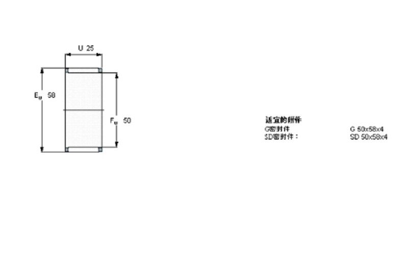 SKF K50x58x25軸承