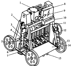 簡易移動式砌塊成型機