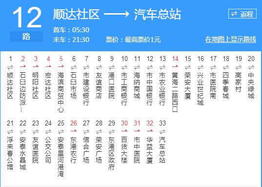 日照公交12路