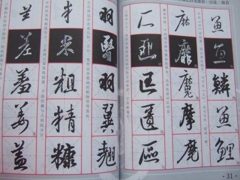 王羲之行書部首一百法