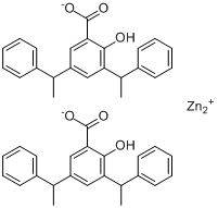 雙[2-羥基-3,5-雙（1-苯乙基）苯甲酸根合-O1,O2]-(T-4)-鋅