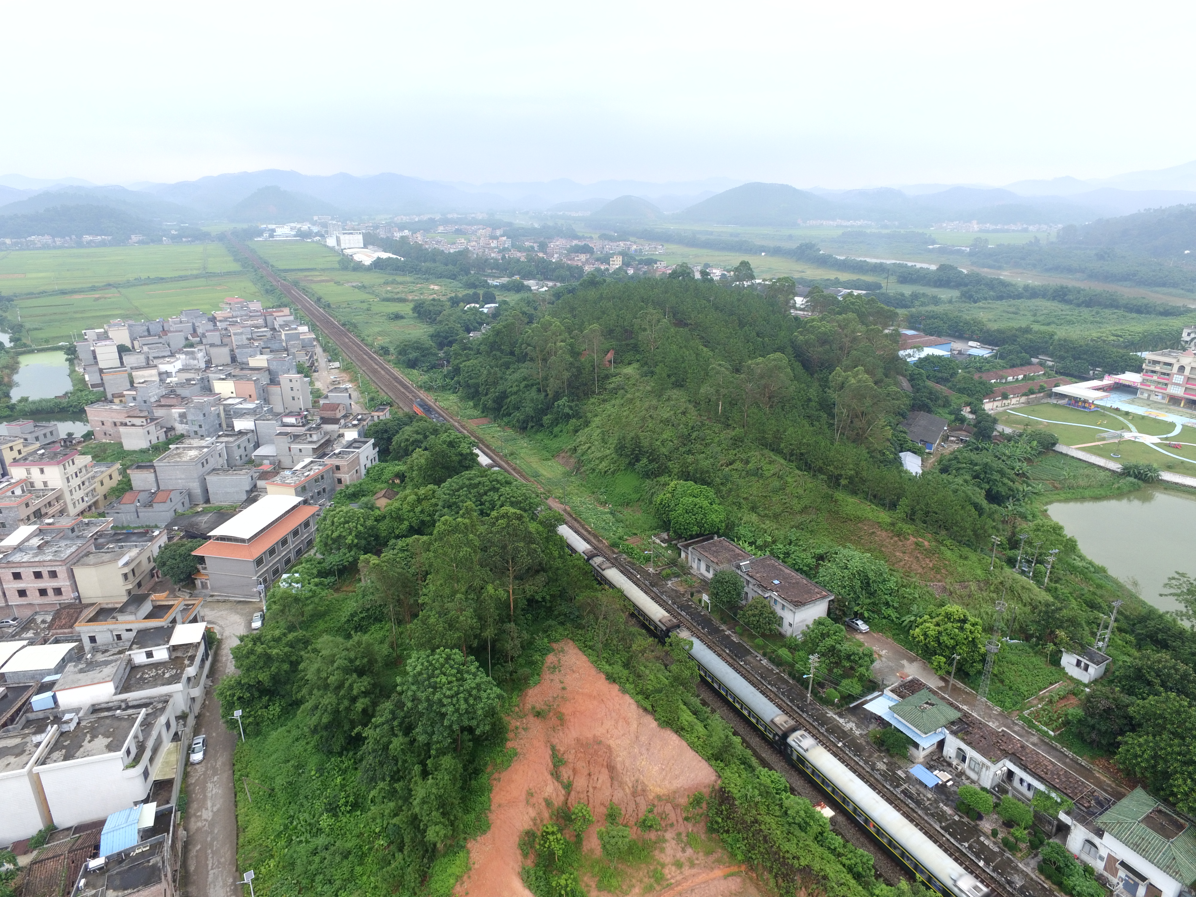 車崗站與車頭村航拍