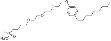 4-[2-[2-[2-（4-壬基苯氧基）乙氧基]乙氧基]乙氧基]-1-丁烷磺酸鈉