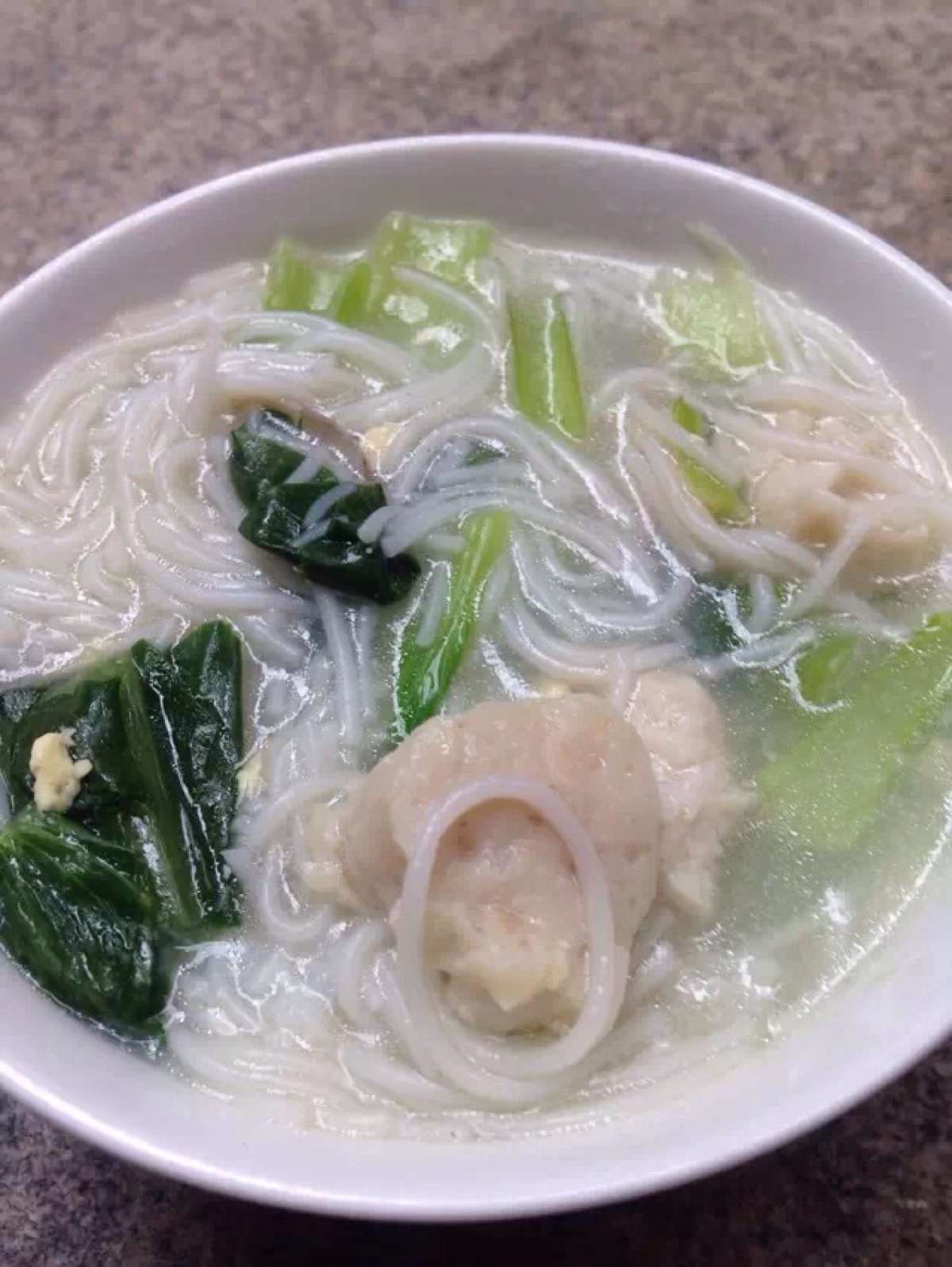 梅菜肉末紫菜湯米粉