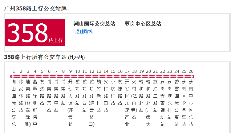 廣州公交358路