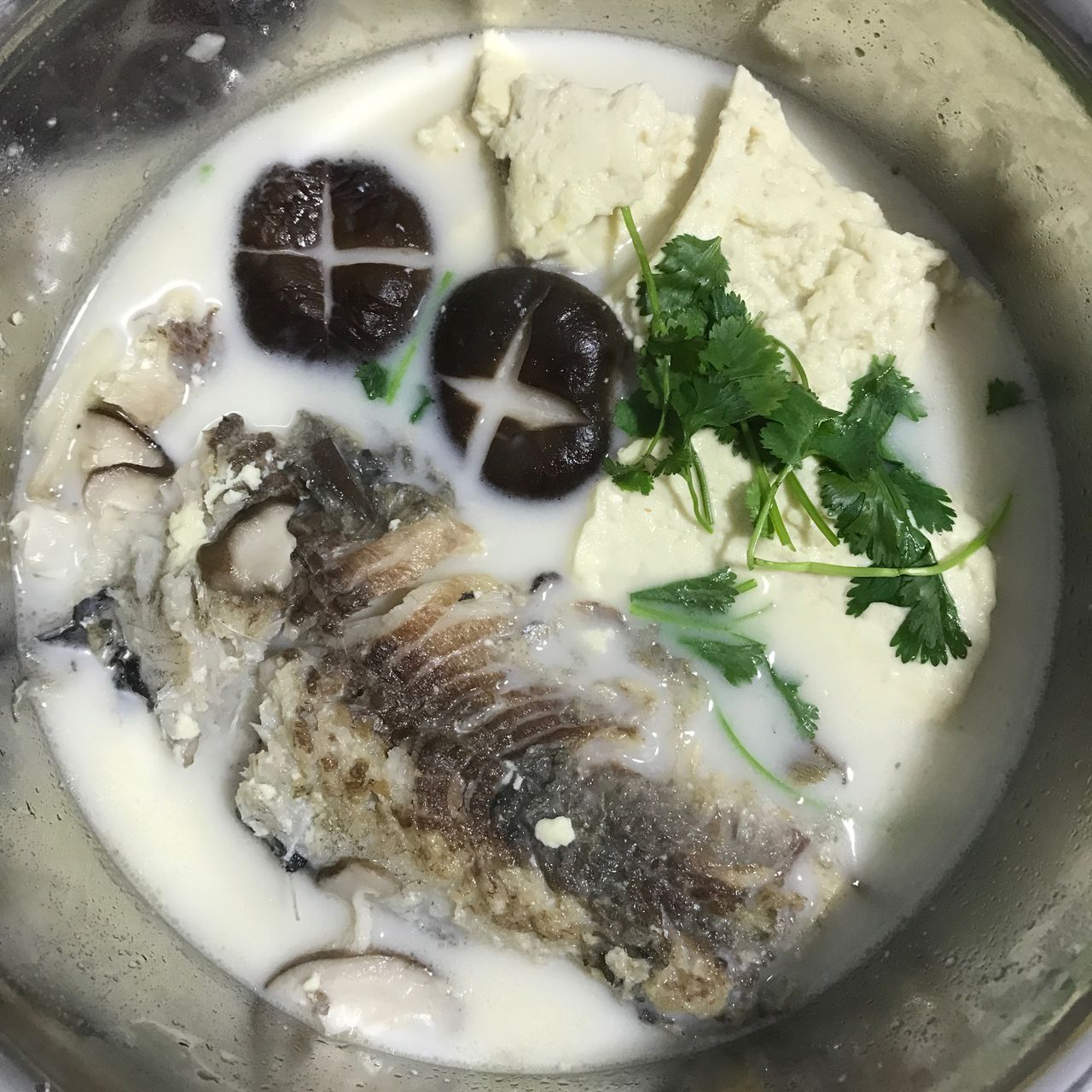 香菜雜魚湯