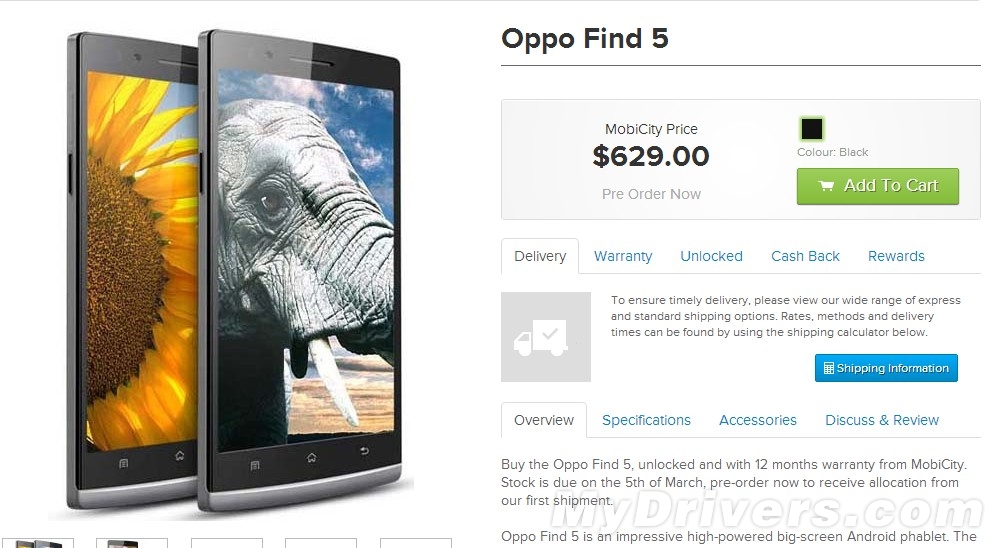 OPPO Find 5 16GB