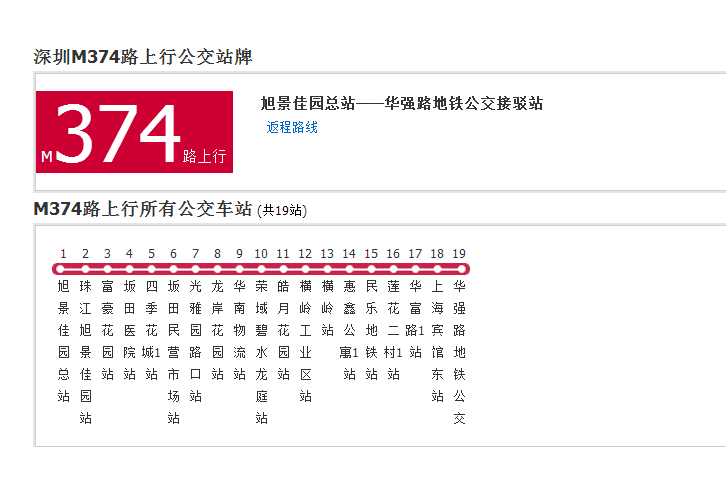 深圳公交M374路