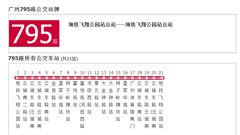 廣州公交795路