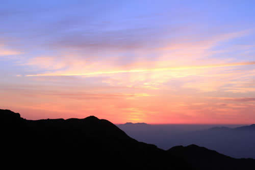 大圍山夕陽