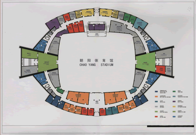 朝陽體育館場規劃圖