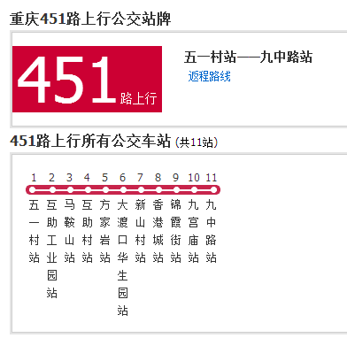 重慶公交451路