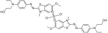 2-[[4-[乙基（2-羥基乙基）氨基]苯基]偶氮]-6-甲氧基-3-甲基-苯並噻唑翁硫酸鹽