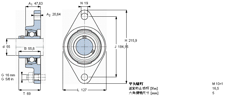 SKF FYT55TF/VA201軸承