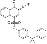 4-（1-甲基-1-苯乙基）苯基3-重氮基-3,4-二氫-4-氧代-1-萘磺酸