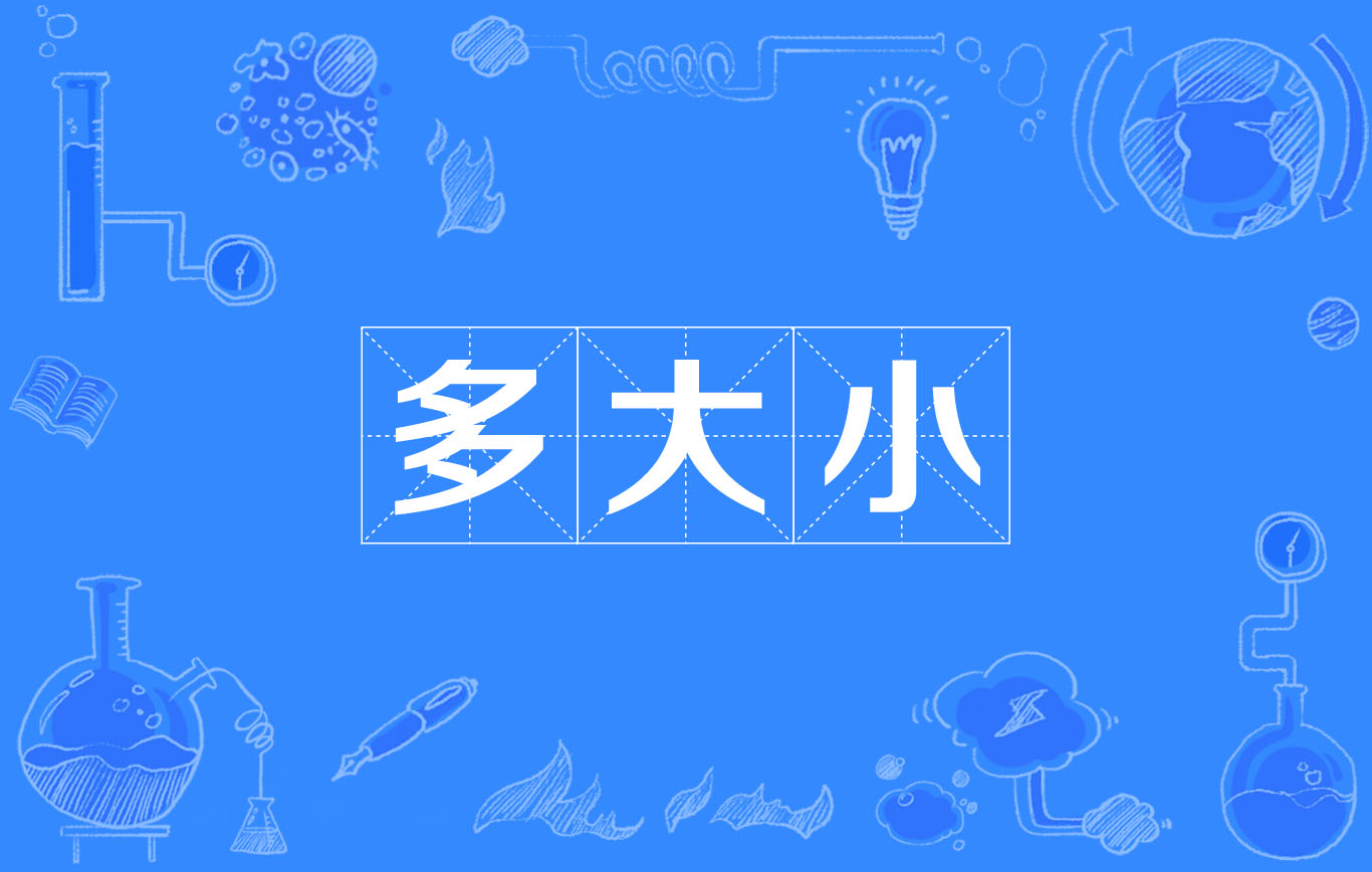 多大小