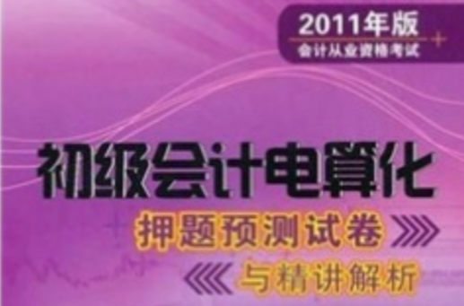 2011年版會計從業資格考試：初級會計電算化押題預測試卷與精講解析