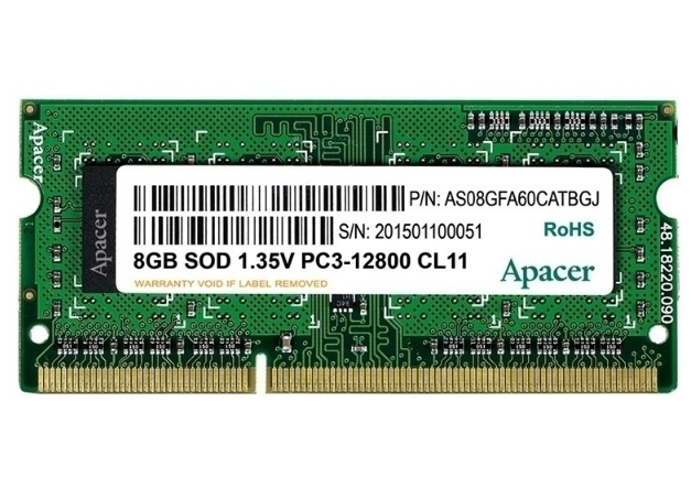 宇瞻SODIMM 8GB DDR3 1600