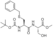 叔丁氧甲醯基-L-半胱醯胺-苄基絲氨酸甲酯