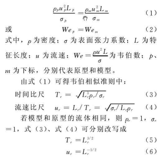 韋伯相似準則