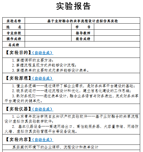 基於業財融合的共享流程設計