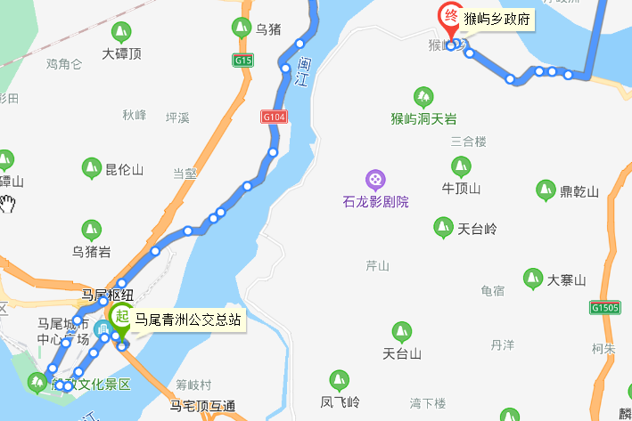 福州公交180路區間