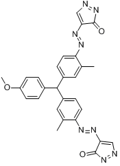 4,4\x27-[[（4-甲氧苯基）亞甲基]二[（2-甲基-4,1-亞苯基）偶氮]]二[2,4-二氫-5-甲基-2-苯基-3H-吡唑-3-酮