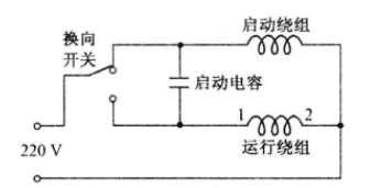 圖4 開關控制正反轉連線