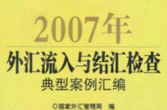 2007年外匯流入與結匯檢查典型案例彙編