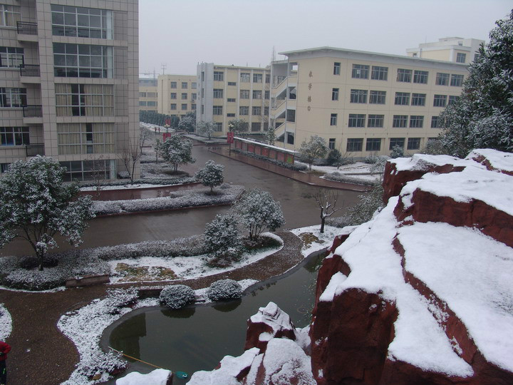 仙居中學雪景