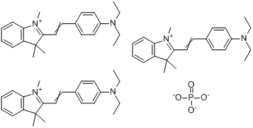 2-[2-[4-（二乙基氨基）苯基]乙烯基]-1,3,3-三甲基-3H-吲哚翁磷酸鹽