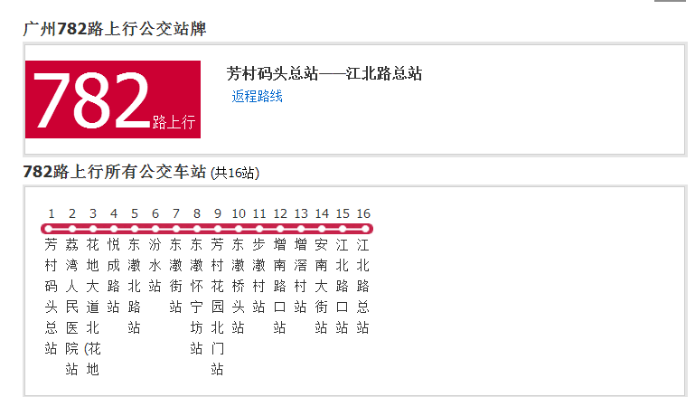 廣州公交782路