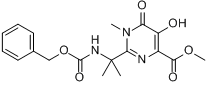 1,6-二氫-5-羥基-1-甲基-2-[1-甲基-1-[（苄氧基羰基）氨基]乙基]-6-氧代-4-嘧啶甲酸甲酯