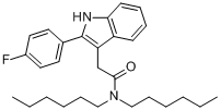 N,N-二己基-2-（4-氟苯）吲哚-3-乙醯胺