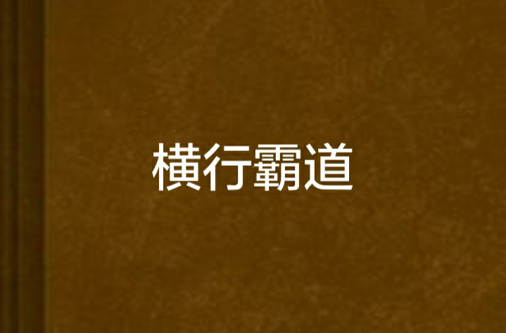 橫行霸道(同名小說)