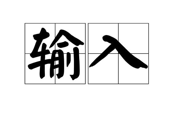 輸入(計算機術語)