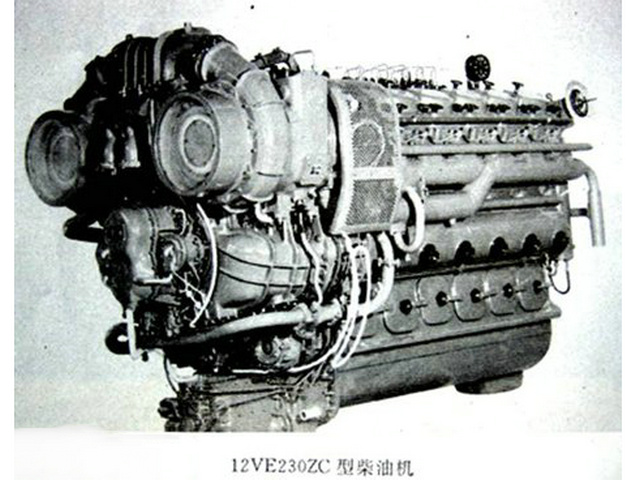 037型獵潛艇安裝的12VE230ZC柴油機