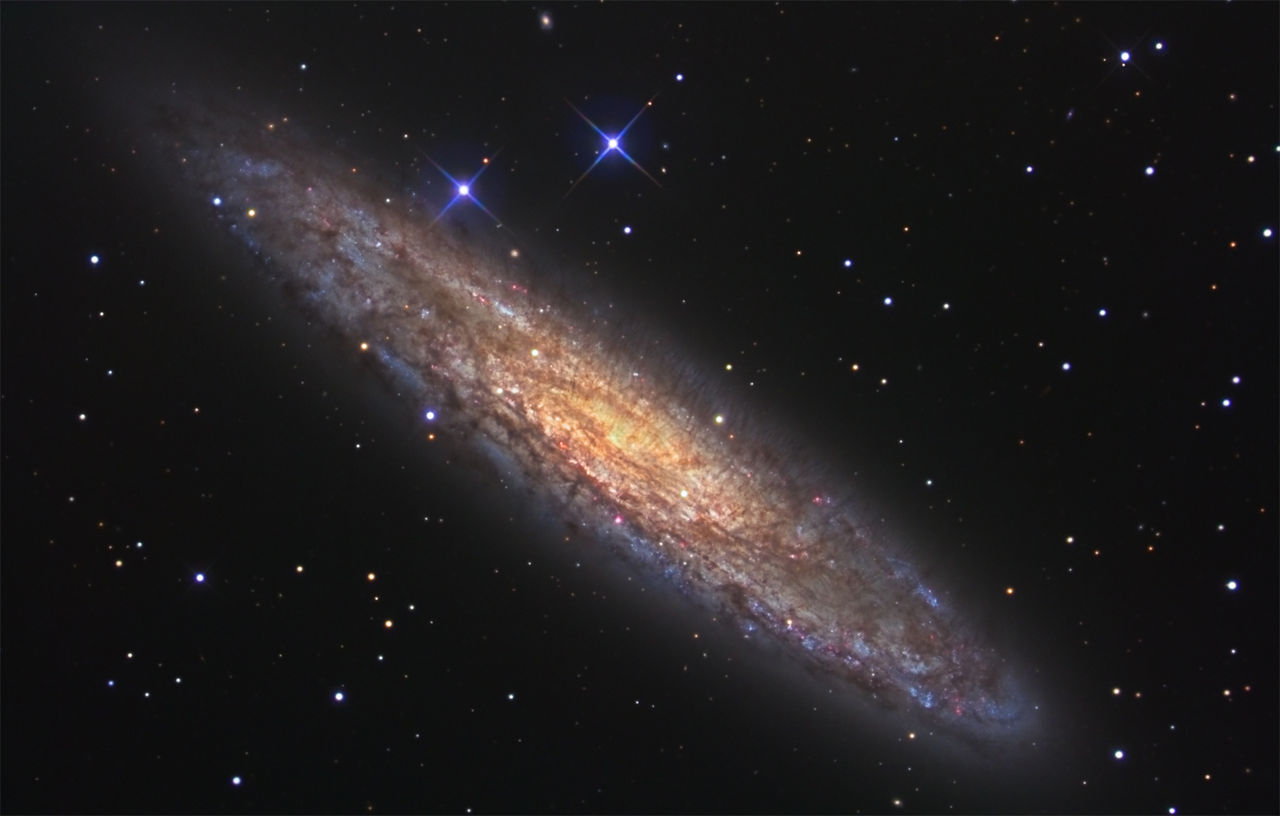 顯微鏡座的NGC253星系