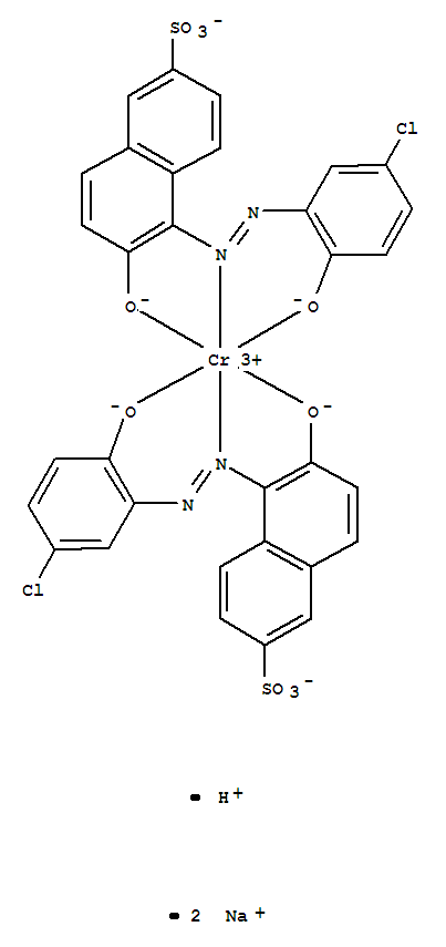 雙[5-[（5-氯代-2-羥基苯基）偶氮]-6-羥基-2-萘磺醯]鉻酸氫二鈉