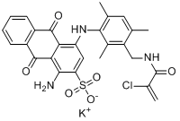 1-氨基-4-[[3-[[（2-氯烯丙醯基）氨基]甲基]-2,4,6-三甲苯基]氨基]-9,10-二氫-9,10-二氧代蒽-2-磺酸鉀