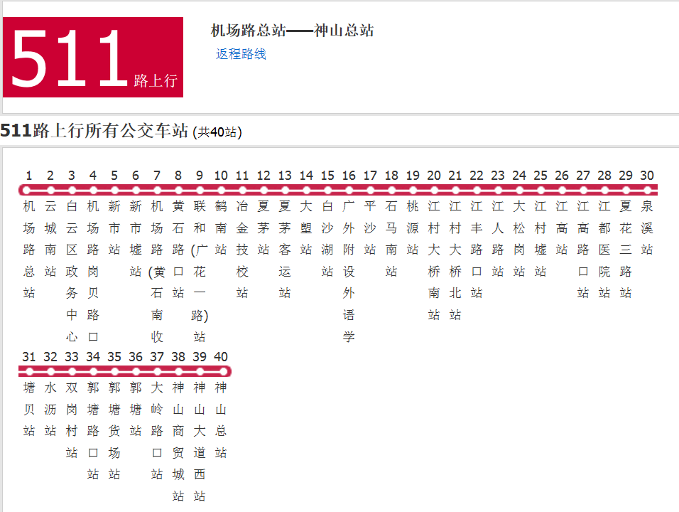 廣州公交511路