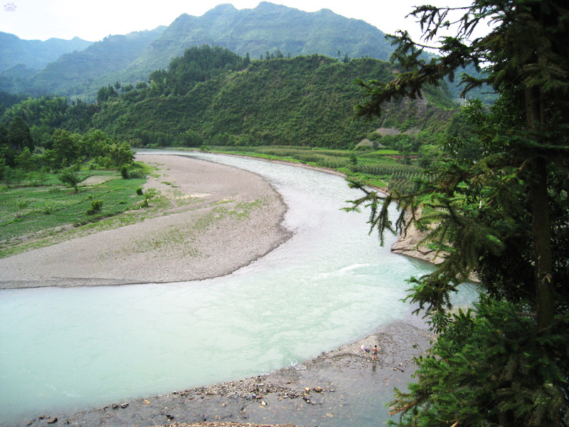 青岩河與三灣河匯合流入鹹豐