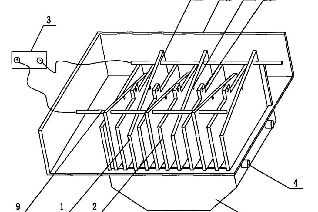 用於處理重金屬廢水的電化學裝置