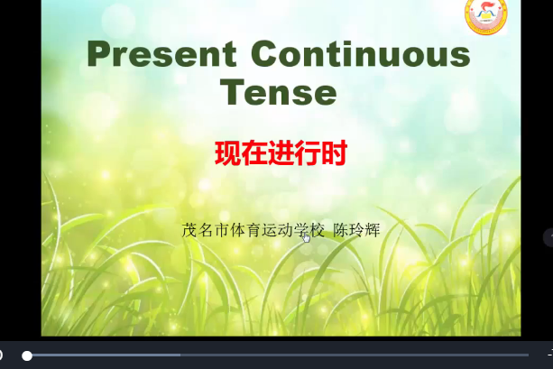 The Present Continuous Tense