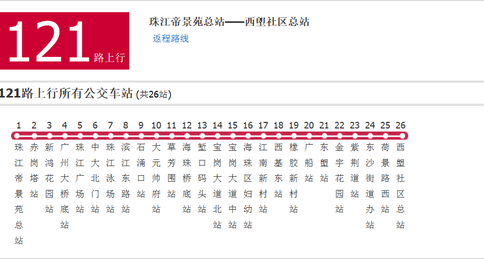 廣州公交121路