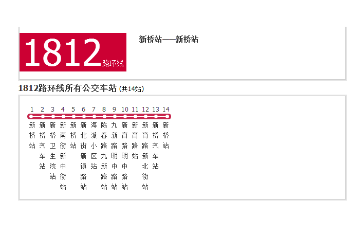 上海公交1812路環線